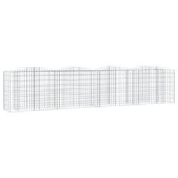 Berkfield Durable Arched Gabion Raised Bed 400X50X100 Cm Galvanised Iron - thumbnail 1