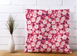 Warren Reed Designer Small Cute White Flower Pattern Cushions 45Cm X 45Cm - thumbnail 2