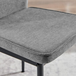 Furniturebox Uk 4X Milan Black Hatched Velvet Dining Chairs Silver Legs - thumbnail 8