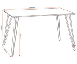 Seconique Marlow Dining Table In White Marble Effect Finish - thumbnail 6