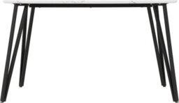 Seconique Marlow Dining Table In White Marble Effect Finish - thumbnail 2