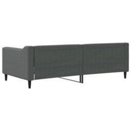 Berkfield Day Bed Dark Grey 90X190 Cm Fabric - thumbnail 4