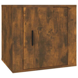 Berkfield Bedside Cabinets 2 Pcs Smoked Oak 50X39X47 Cm - thumbnail 5