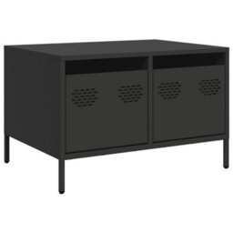 Berkfield Industrial Tv Cabinet Black 68X50X43.5 Cm Cold-Rolled Steel
