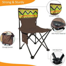 Crystals Camping Table And Chair Set 5 Piece Outdoor Beach Picnic Furniture Fishing Cup - thumbnail 6