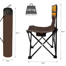 Crystals Camping Table And Chair Set 5 Piece Outdoor Beach Picnic Furniture Fishing Cup - thumbnail 2