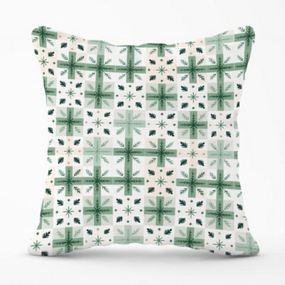 Warren Reed Designer Christmas Quilting Squares Cushions 60Cm X 60Cm - image 1