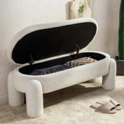 Ottoman Storage Stool Bench Bed End Seat - thumbnail 2
