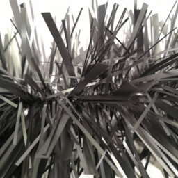 Samuel Alexander 2M X 15Cm Chunky & Fine Mix Christmas Tinsel Garland In Matt Graphite - thumbnail 3