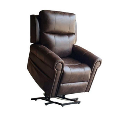 Furnishings For Less UK Chester Rise And Recline Armchair Electric Dual Motor Brown