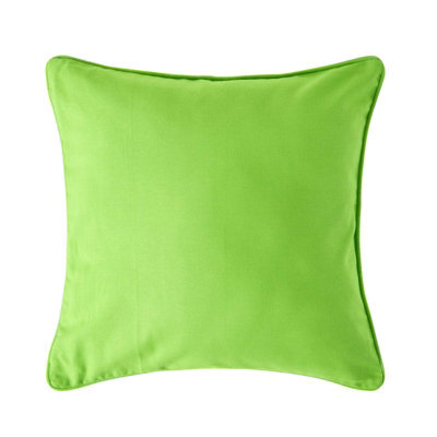 Homescapes Cotton Plain Green Cushion Cover, 30 X 30 Cm - image 1