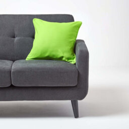 Homescapes Cotton Plain Green Cushion Cover, 30 X 30 Cm - thumbnail 4