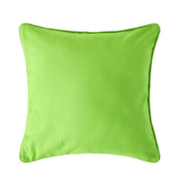 Homescapes Cotton Plain Green Cushion Cover, 30 X 30 Cm - thumbnail 1