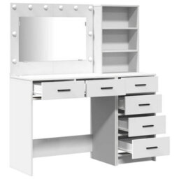 Walplus Dressing Table White 78.5 X 41 X 135 Cm Engineered Wood - thumbnail 7