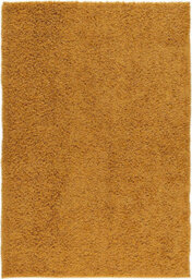 Modern Extra Large Small Soft 5Cm Shaggy Non Slip Bedroom Living Room Carpet Runner Area Rug - Gold 120 X 170 Cm - thumbnail 1