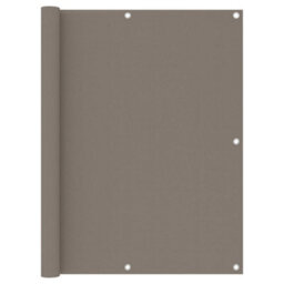 Berkfield Balcony Screen Taupe 120X500 Cm Oxford Fabric - thumbnail 1