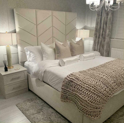 Stratus Interiors Ceasar Arrow Panel Tall Headboard Double, King & Super King - Metal Gaslift - image 1