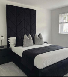 Stratus Interiors Ceasar Arrow Panel Tall Headboard Double, King & Super King - Metal Gaslift - thumbnail 2