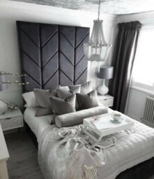 Stratus Interiors Ceasar Arrow Panel Tall Headboard Double, King & Super King - Metal Gaslift - thumbnail 4