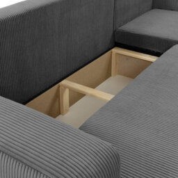 Piano L Modern Corduroy Corner Sofa Poso Soft Large Sofa Bed 130200 Dl Assist Lounge Furniture Green - thumbnail 4