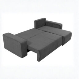 Piano L Modern Corduroy Corner Sofa Poso Soft Large Sofa Bed 130200 Dl Assist Lounge Furniture Green - thumbnail 2