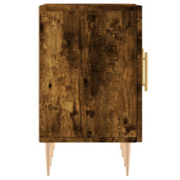 Berkfield Tv Cabinet Smoked Oak 150X30X50 Cm Engineered Wood - thumbnail 7