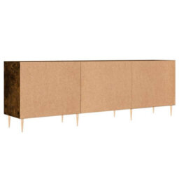 Berkfield Tv Cabinet Smoked Oak 150X30X50 Cm Engineered Wood - thumbnail 8