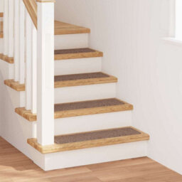 Berkfield Stair Mats With Latex Backing Brown 20X75 Cm