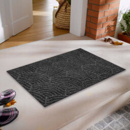 Kleen-Tex Wash + Dry Dune Waves Dark Grey 45X75 - thumbnail 2