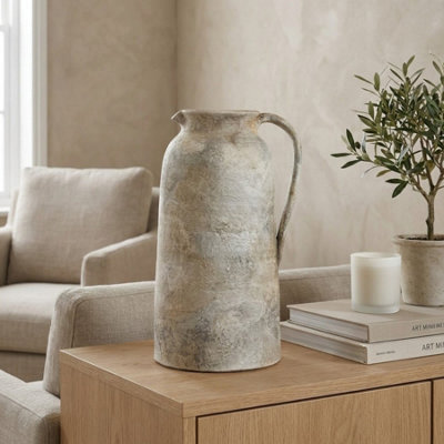 Garden Greatness Immense Brushed Terracotta Jug Vase - image 1