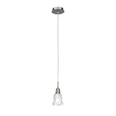 Luminosa Lighting Luminosa Amel Pendant 1 Light L1/sgu10, Polished Chrome - image 1