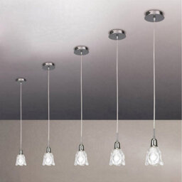 Luminosa Lighting Luminosa Amel Pendant 1 Light L1/sgu10, Polished Chrome - thumbnail 2