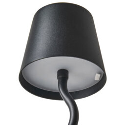 Wyld And Coco Lumina Table Lamp Black - Wireless Charging, Touch Dimmer, Usb Port, Curved Metal Design - thumbnail 5