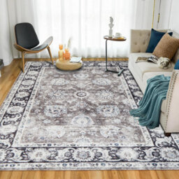 Ameha Bedroom Living Room 120X170Cm-Harmony Area Rugs Soft Cashmere Style - Soft Short Pile Vintage Carpet For Dining Room - thumbnail 7