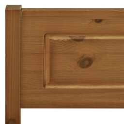 Berkfield Bed Frame Solid Pinewood Honey Brown 120X200 Cm - thumbnail 5