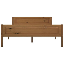 Berkfield Bed Frame Solid Pinewood Honey Brown 120X200 Cm - thumbnail 4