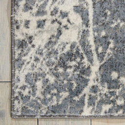 Grey Luxurious Modern Abstract Easy To Clean Rug For Bedroom & Living Room-66 X 229Cm (Runner) - thumbnail 5