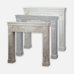 Sweeek - Decorative Fireplace Surround Romance Limed Wood 104X17X100 Cm - thumbnail 4