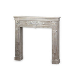 Sweeek - Decorative Fireplace Surround Romance Limed Wood 104X17X100 Cm - thumbnail 7