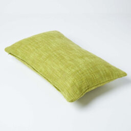 Homescapes Nirvana Cotton Green Rectangular Cushion Cover, 30 X 50 Cm - thumbnail 3