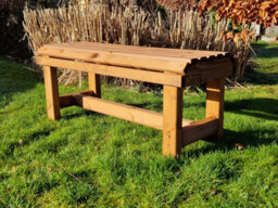 Churnet Valley Garden Furniture Ltd Valley Backless Garden Bench - Timber - L39 X W99.5 X H43 Cm - Fully Assembled - thumbnail 4