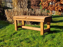 Churnet Valley Garden Furniture Ltd Valley Backless Garden Bench - Timber - L39 X W99.5 X H43 Cm - Fully Assembled - thumbnail 2