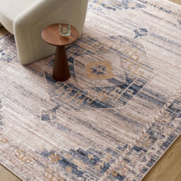 Livabliss Fifth Avenue-Vintage Grey Off-White Tan Traditional Boho Fringe Living Dining Bedroom Rug 200 X 275 Cm Easy Care, Non Shedding - thumbnail 7
