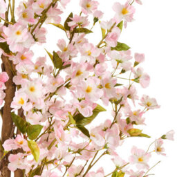 Wyld And Coco Ever Garden Artificial Cherry Blossom Tree 185 Cm - Pink Blossoms, Lifelike Green Leaves - thumbnail 3