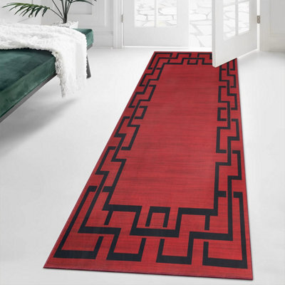 Oxford Homeware Printed Rug, Non-Slip Pets Friendly, Living Room Rugs And Hallways Runner, (Lexi, 80X300Cm)