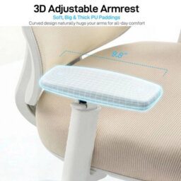 Ergonomic Mesh Back Office Chair High Back 3D Adjustable Armrests Desk Chair - thumbnail 4