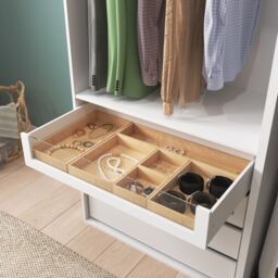 GoodHome Atomia Freestanding White Chipboard Wardrobe, Clothing & Shoes Organiser (H)2250mm (W)3800mm (D)580mm - thumbnail 5