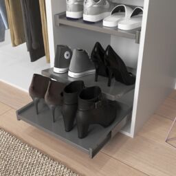 GoodHome Atomia Freestanding White Chipboard Wardrobe, Clothing & Shoes Organiser (H)2250mm (W)3800mm (D)580mm - thumbnail 6