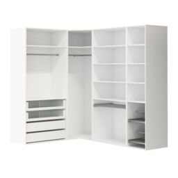 GoodHome Atomia Freestanding White Chipboard Wardrobe, Clothing & Shoes Organiser (H)2250mm (W)3800mm (D)580mm - thumbnail 2