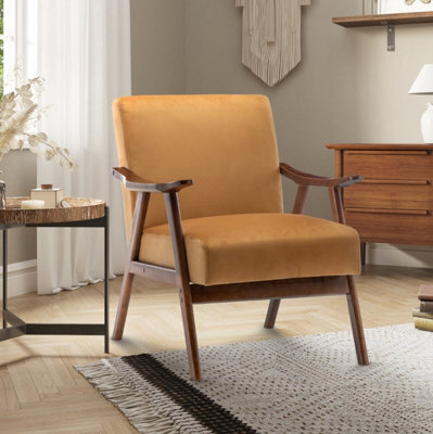 Velvet Gold Selma Accent Chair - image 1